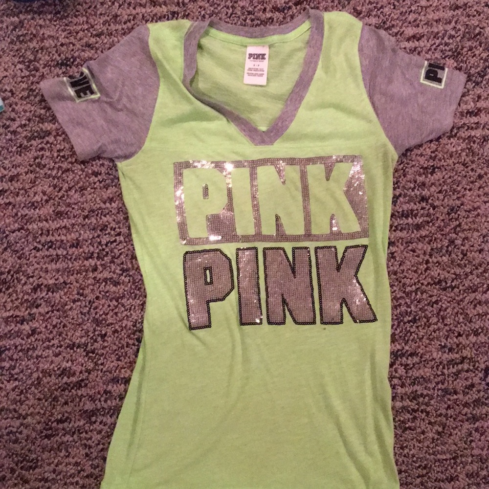Lime green Pink t shirt